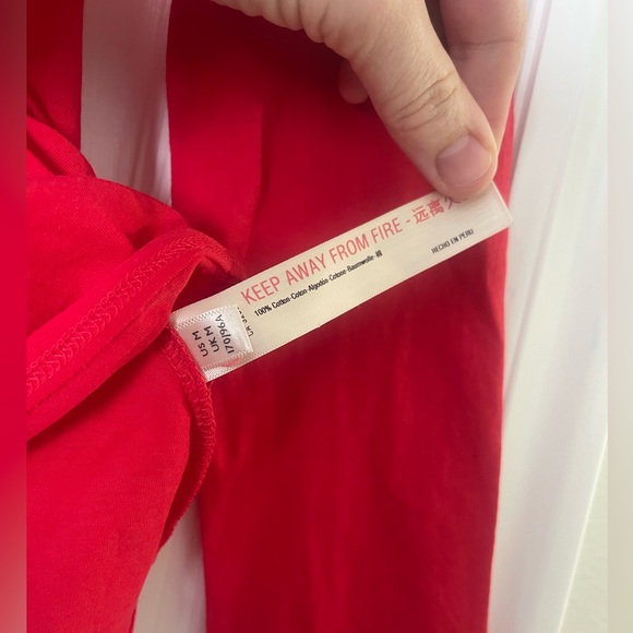 Anthropologie Long Sleeve Gauzy Turtleneck in Red - Picture 4 of 8